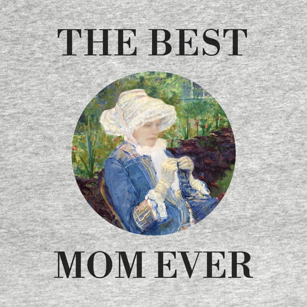 THE BEST KNITTING MOM EVER FINE ART VINTAGE STYLE MOTHER OLD TIMES. by the619hub